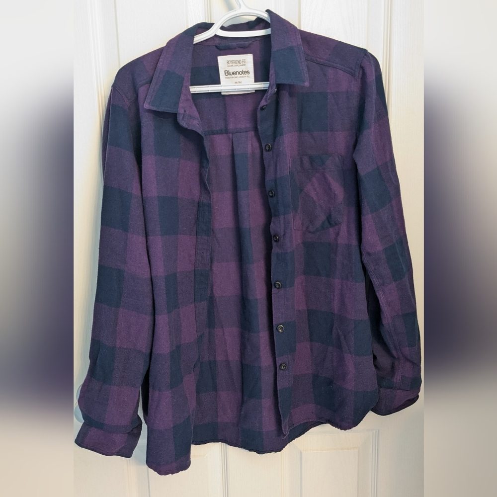 Bluenotes Women's Flannel, Size Medium